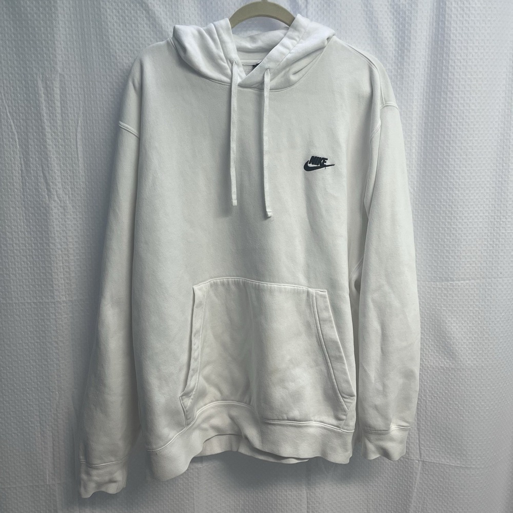 Nike Men's White Hoodie Sweatshirt Outdoor Activewear 2X
